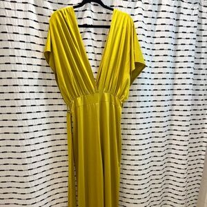 Silky low cut front Jumpsuit